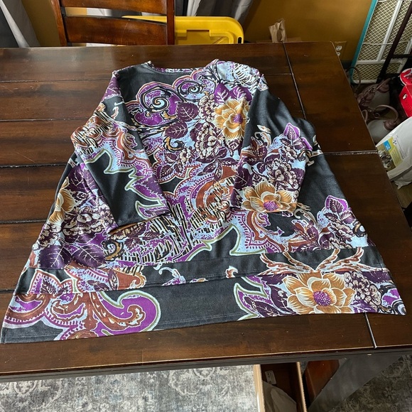 Soft Surroundings 1x Women’s Print Shirt - Picture 2 of 4